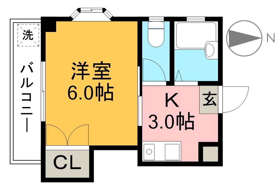 ハイツ松井の間取り