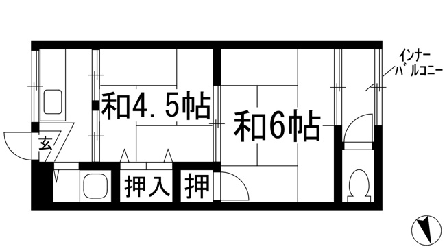 【間取り】 | ドミール石橋