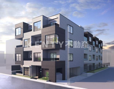 【外観パース】 | ＣＯＭＰＯＳＩＴＥ　大井町　ＨＩＬＬＴＯＰ | 外観パースです