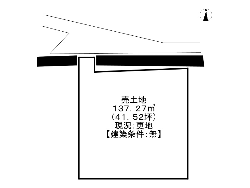 姫路市広畑区小坂/売土地の土地図