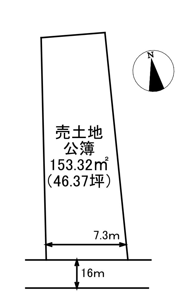 平田町　売地の土地図