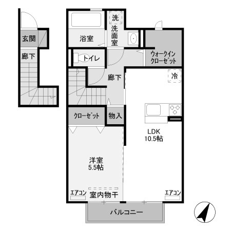 【間取り】 | ドムスレジーナA