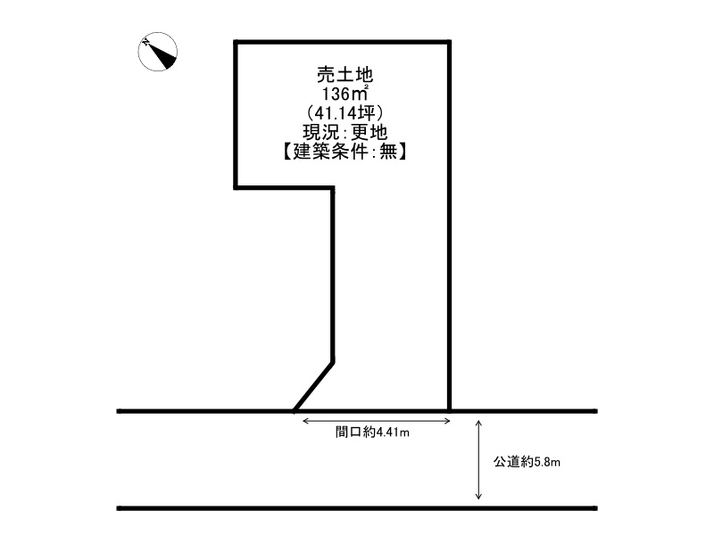 姫路市白浜町寺家二丁目/売土地の土地図