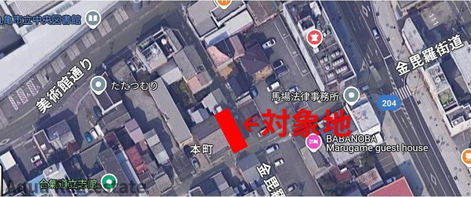 丸亀市本町　塾跡の区画図