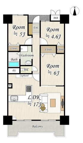 【間取り】の画像