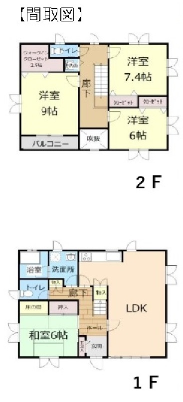 中古戸建　熊谷市瀬南35-12（リフォーム住宅）の間取り