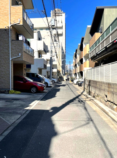 2011年戸建　江東区大島１丁目　所有権19.47坪　カースペース付の前面道路含む現地写真