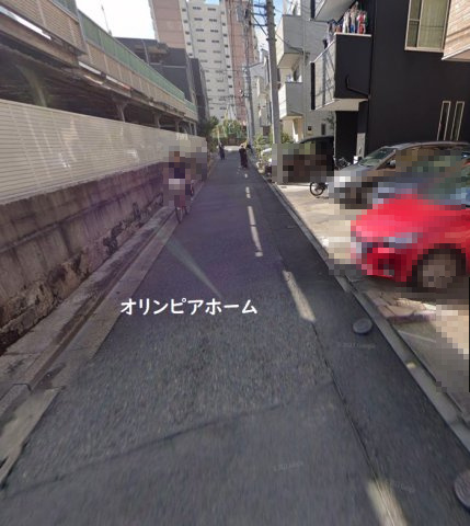 2011年戸建　江東区大島１丁目　所有権19.47坪　カースペース付の前面道路含む現地写真