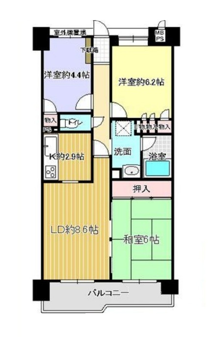 明石市東山町　の間取り