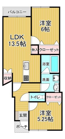 オラス平田の間取り
