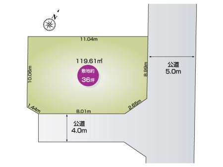 西野　区画図