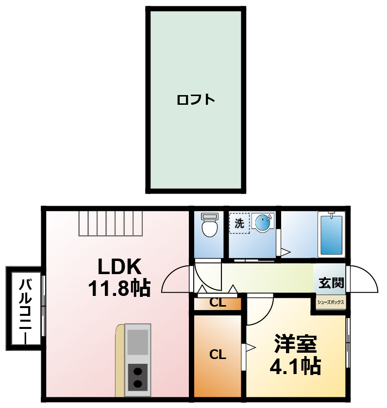 カーム一宮の間取り