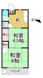パルテール立花の間取り
