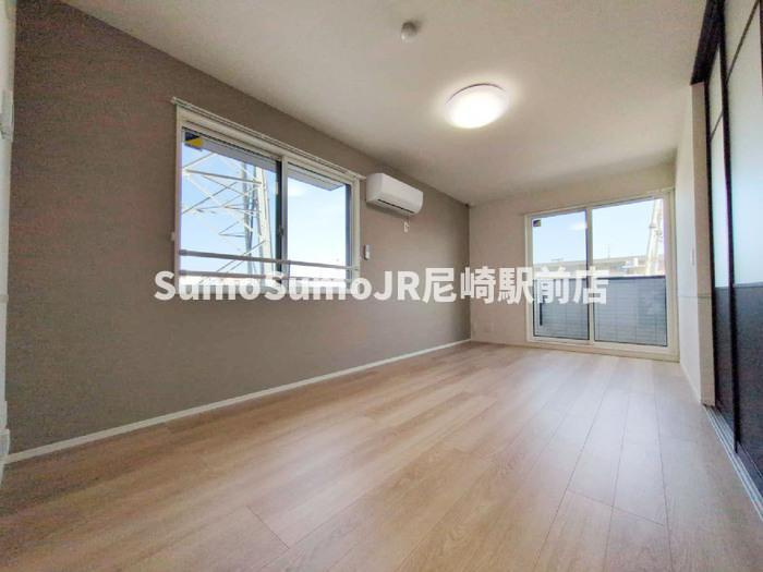 アグレアーブル立花の寝室|開放的な寝室です