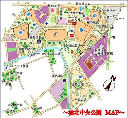 Parque Solの地図|★城北中央公園　マップ★
