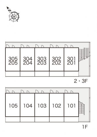 レオパレスレヴェルベールⅠの展望