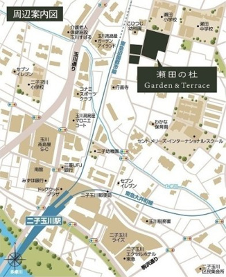 【地図】 | 瀬田の杜Ｇａｒｄｅｎ＆ＴｅｒｒａｃｅＷ棟