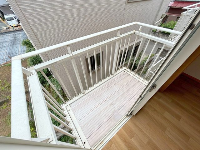 ココミカワヤのバルコニー