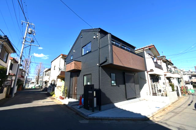 下井草1丁目・新築戸建の前面道路含む現地写真