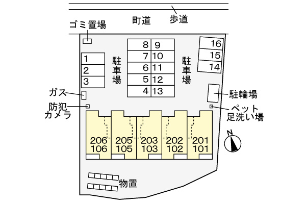 アニマーレの区画図