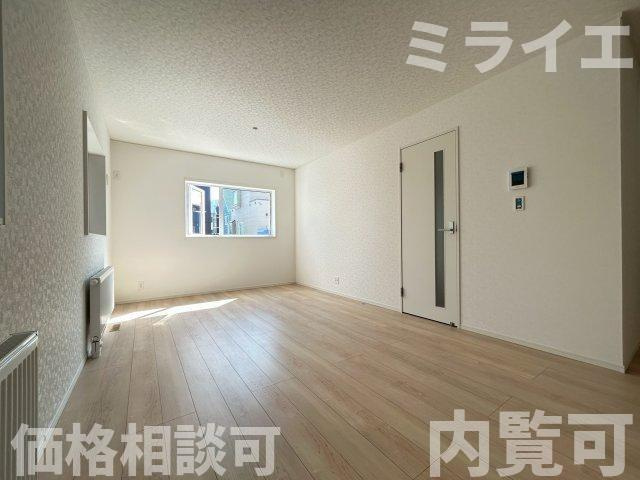 【新築戸建】札幌市手稲区曙三条3丁目3棟の居間・リビング|【仲介手数料無料】【価格相談可能】です。