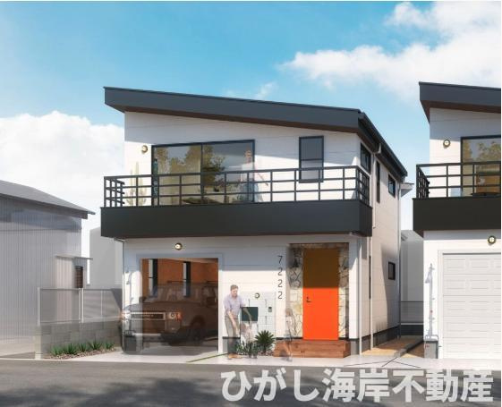 藤沢市辻堂5丁目　新築戸建　全2棟の外観パース|イメージパスですので実際のものと多少異なります。