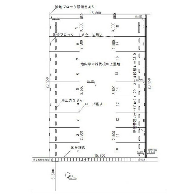岐阜市日光町９丁目の駐車場の間取り