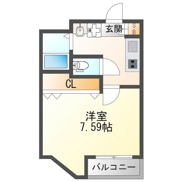 ラフォンテ十三の間取り