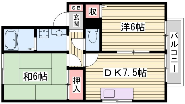 エクセルハイツ桃山の間取り