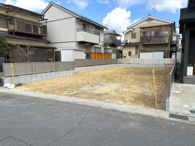 ◆建築条件無し売土地◆閑静な住宅街◆前道幅員６ｍ◆2沿線アクセス可能な立地◆城陽市富野堀口の外観|現地(２０２５年２月撮影)
現況：更地
