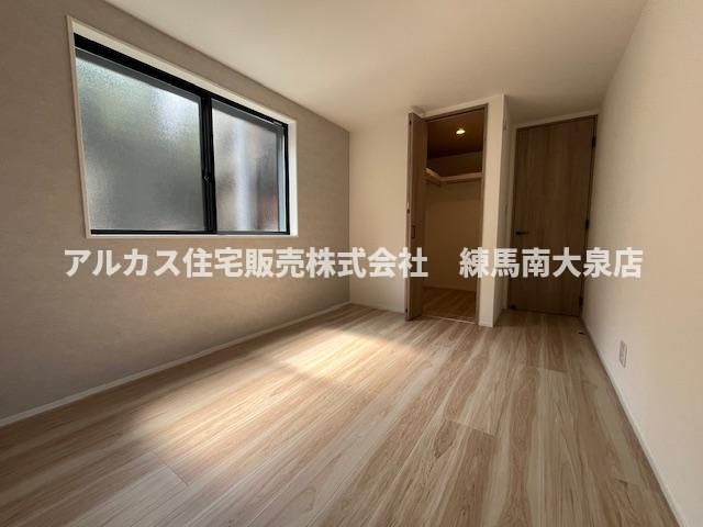 練馬区石神井台8丁目　新築一戸建　西武新宿線　武蔵関の洋室|ウォークインクローゼット付、洋室6.3帖