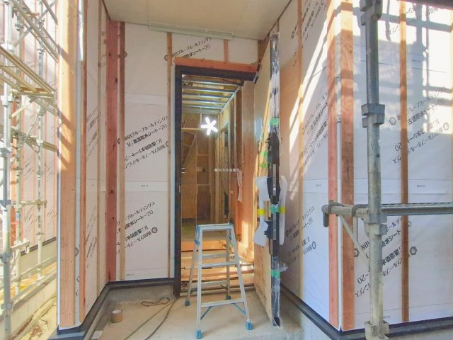 富士見市渡戸３丁目の新築一戸建の玄関