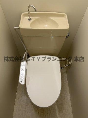 仲介手数料０円！第21プロスパー内山ビルのトイレ