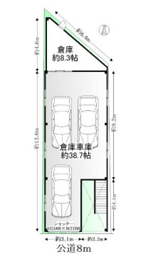 本田2丁目A倉庫の間取り|94.90㎡
