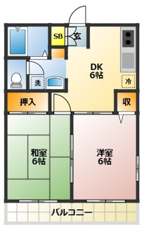 【間取り】 | グリーンハイツ西