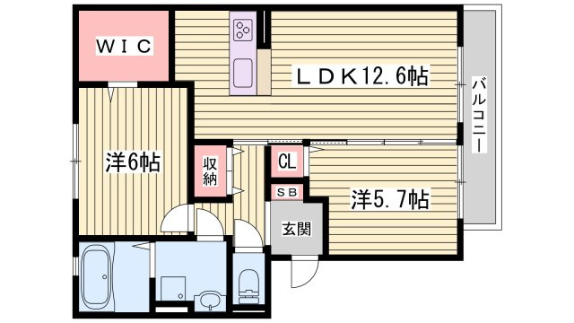 ＶＩＬＬＡ　ＤＥＬ　ＳＯＬの間取り
