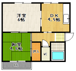 【間取り】 | 白﨑ハイツ