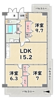 【間取り】 | 嵯峨スカイハイツ