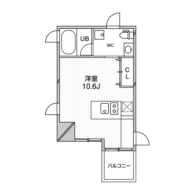 ルクレ堺筋本町レジデンスの間取り