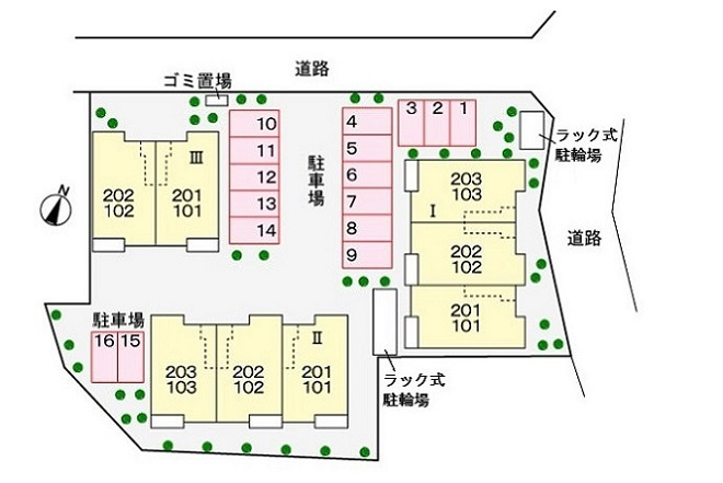 ＣＡＲＯＬ　Ⅱの区画図