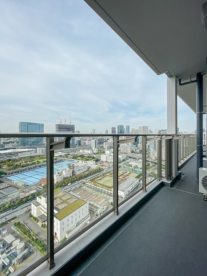 港区港南３丁目の賃貸マンションのバルコニー