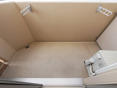 【バルコニー】 | リッツ難波南Ⅱ | お洗濯にも便利なバルコニー付き