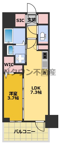 【間取り】 | エステムコート名古屋　TWIN　EAST | 間取りです。
