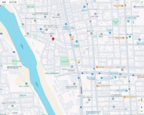 【中古】前橋市六供町2丁目　５LDKの地図
