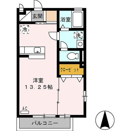 サニーヒルズ岡宮の間取り