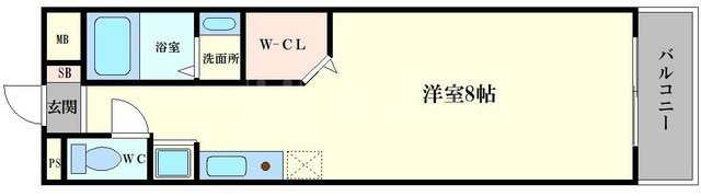 フレンテ靭公園の間取り