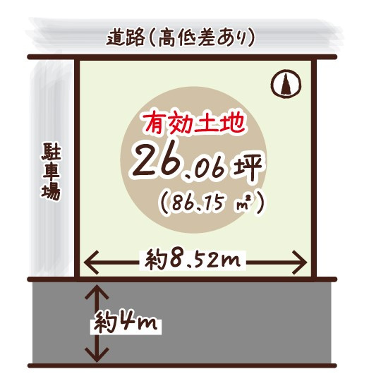 西野八幡田町の区画図|【建築条件無土地プラン】もございますので、お気軽にご相談ください♪
