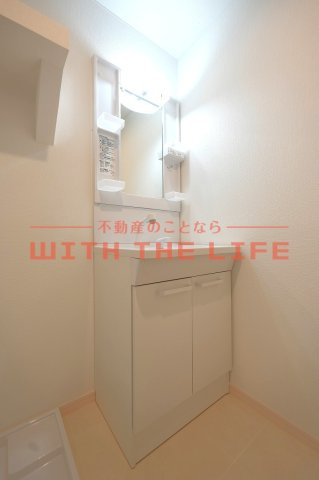 シリウス南久留米【10.000円キャッシュバック対象物件】の独立洗面台|朝の身支度には欠かせない独立洗面化粧台