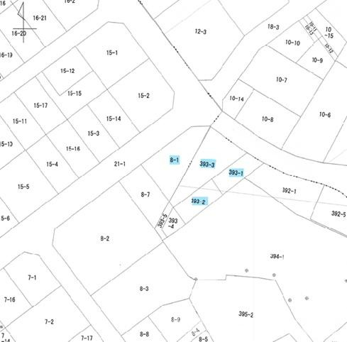 下関市稗田中町8番1・他3筆の土地図