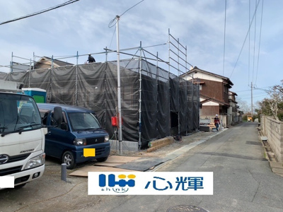 【前面道路含む現地写真】 | クレイドルガーデン山陽小野田市小野田 第６（１号棟／平屋） | 現地(2025年3月14日撮影)